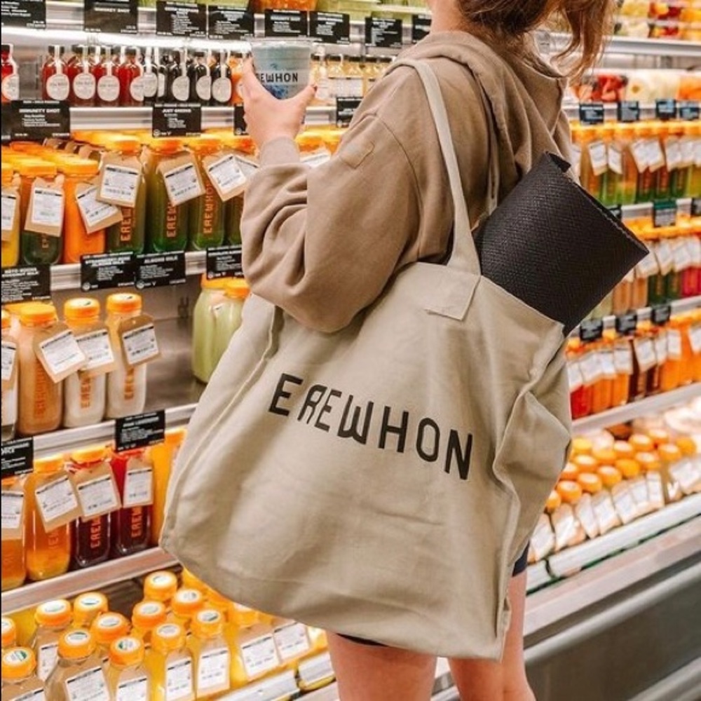 Erewhon | Bags | Erewhon Canvas Shopping Reusable Bag Tote Gray